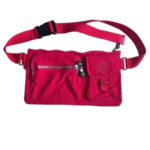 Kipling Belt Bag. Hot Pink/Fuchsia
